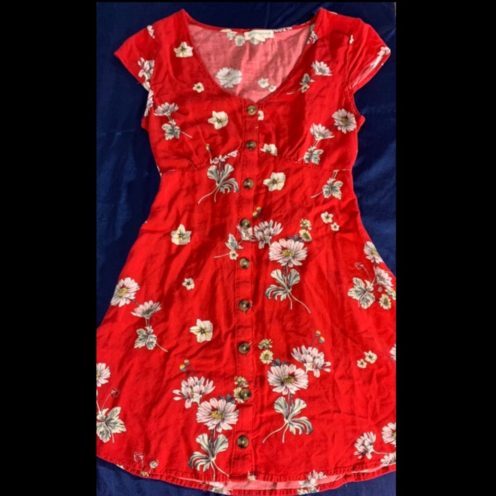 Red Floral Dress